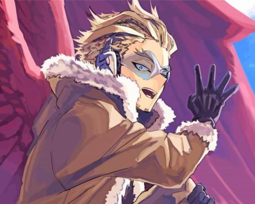 Hawks MHA Hero paint by number