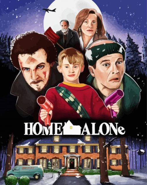 Home Alone Movie Poster paint by number