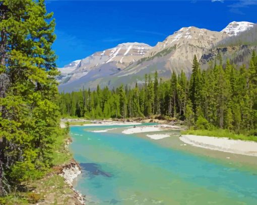 Kootenay Landscape paint by number