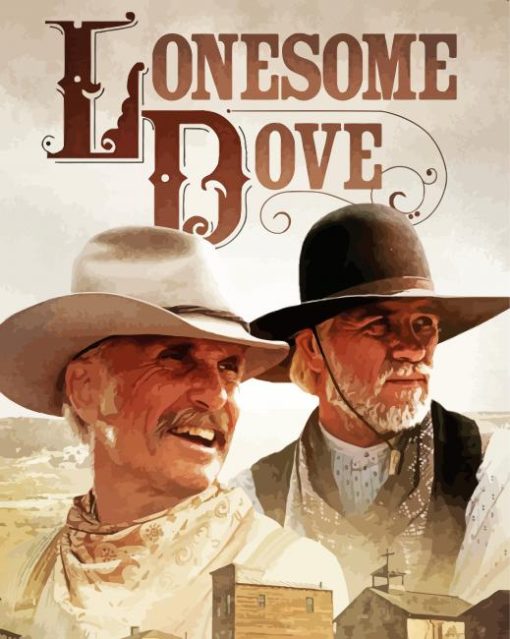 Lonesome Dove Serie Poster paint by number