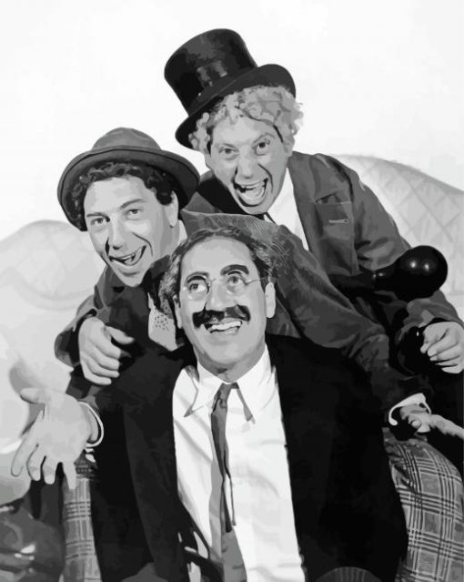 Marx Brothers Comedy Group paint by number