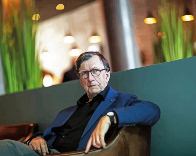 Philosopher Bruno Latour paint by number