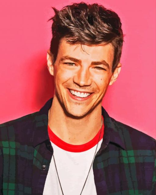 The Actor Grant Gustin paint by number