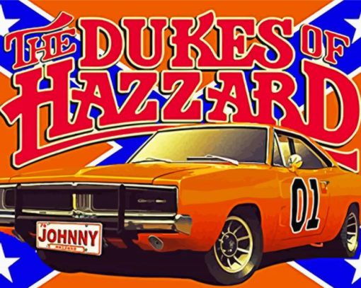 The Dukes Of Hazzard Poster paint by number