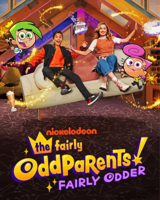 The Fairly OddParents Tv Show paint by number