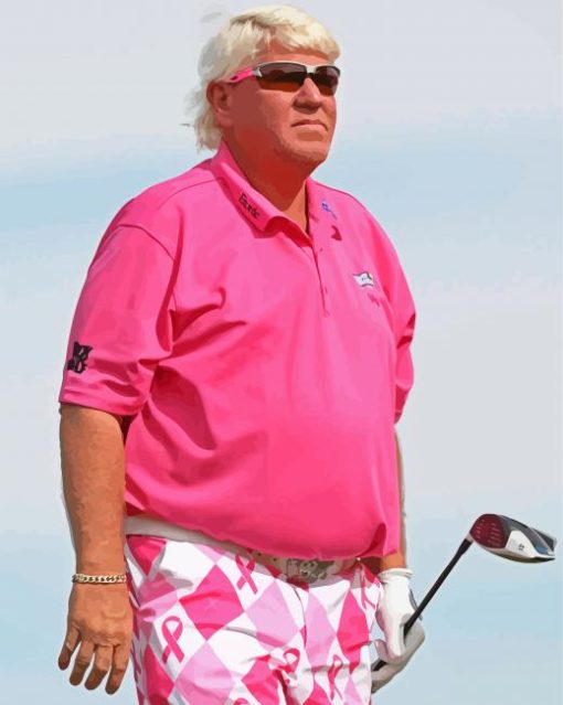 The Golf Player John Daly paint by number