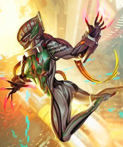 Valkyr Video Game Character paint by number