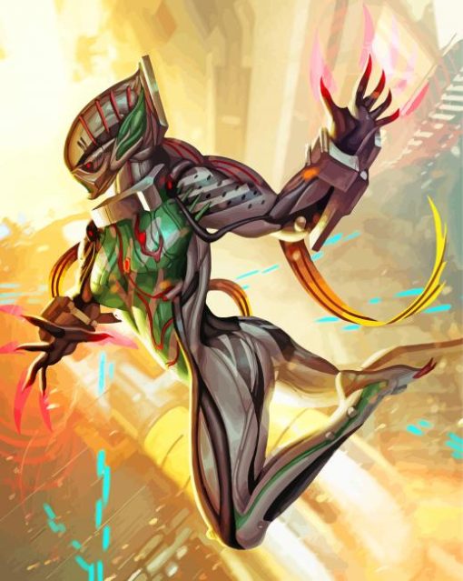 Valkyr Video Game Character paint by number