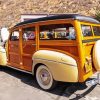 Wooden Morris Minor Traveller paint by number