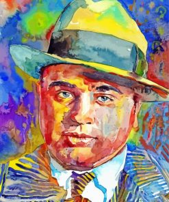 Abstract Al Capone paint by number