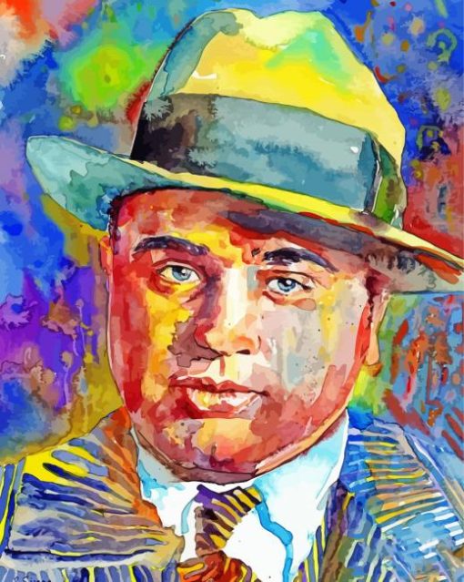 Abstract Al Capone paint by number