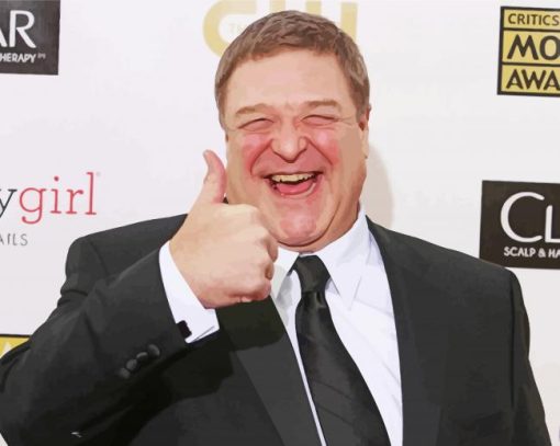 Actor John Goodman paint by number