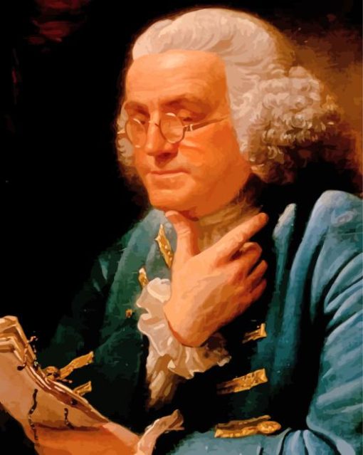 Aesthetic Ben Franklin paint by number