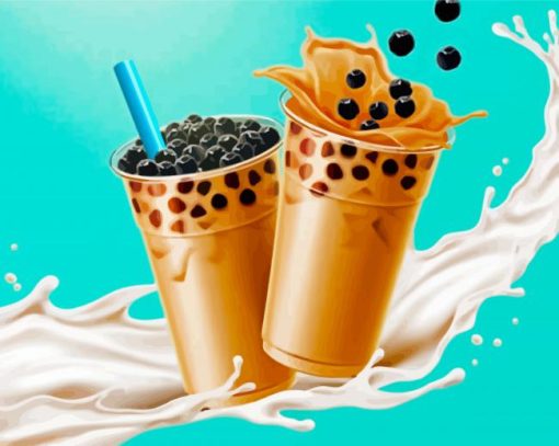 Bubble Tea paint by number