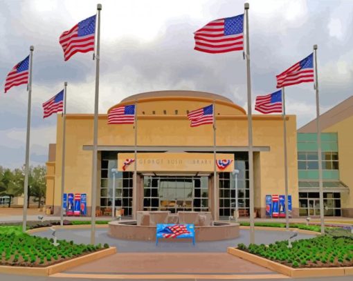 College Station Museum paint by number