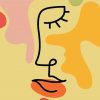 Female Line Art Abstract paint by number