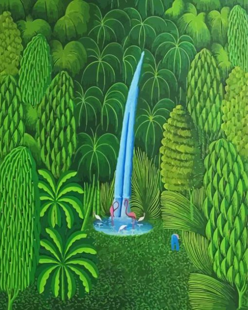 Forest By Henri Robert Bresil paint by number