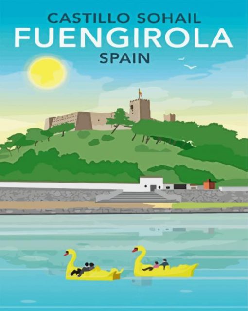 Fuengirola Spain Poster paint by number