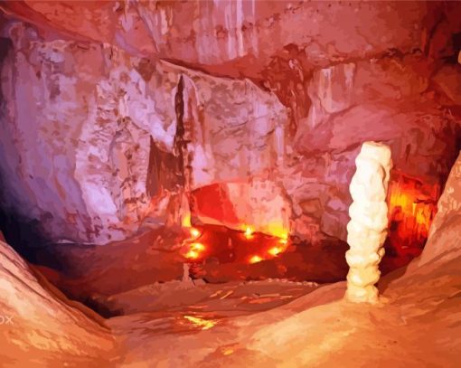 Into Mammoth Cave paint by number