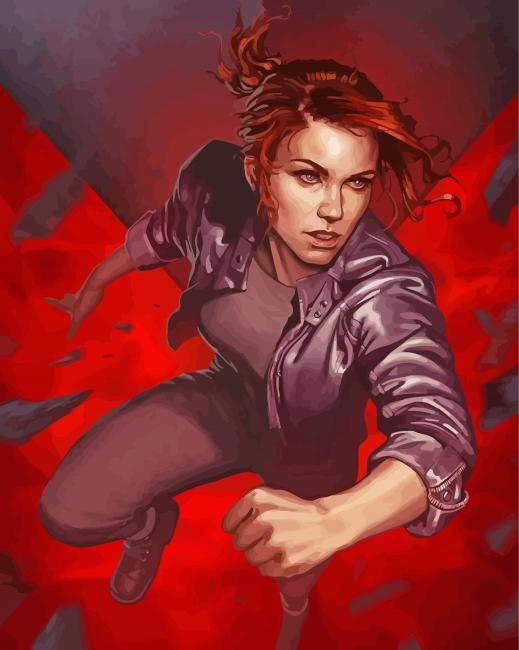 Jesse Faden Control Video Game paint by number