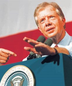 Jimmy Carter US President paint by number