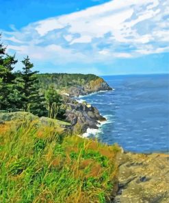 Monhegan Island Art paint by number