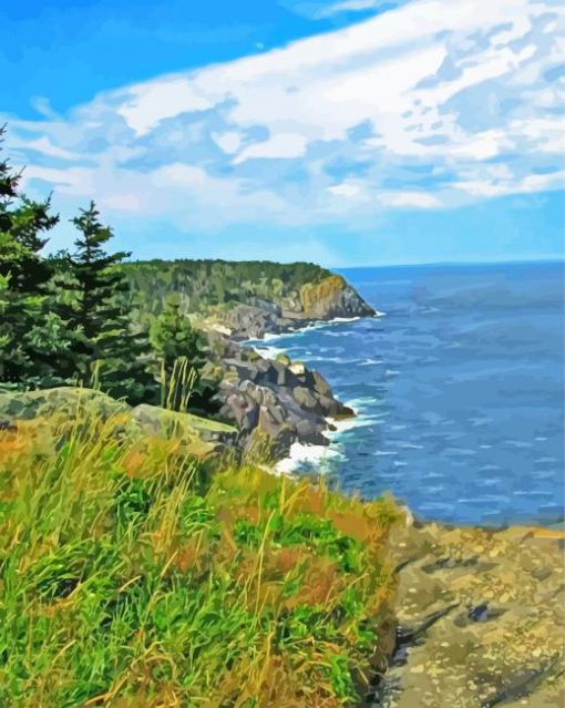 Monhegan Island Art paint by number