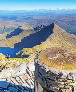 Mount Snowdon In Snowdonia National Park paint by number