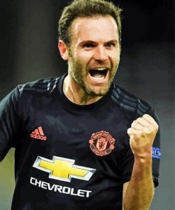 The Football Player Juan Mata paint by number