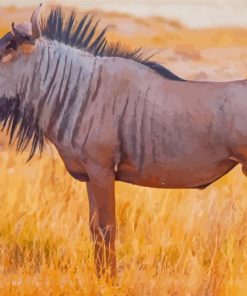 Wildebeest Animal paint by number