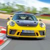 Yellow Porsche Gt3 Rs paint by number