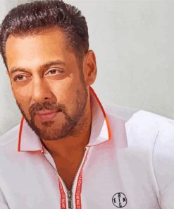 Actor Salman Khan paint by number