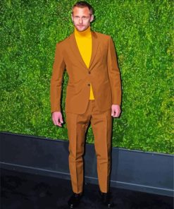 Alexander Skarsgard In Brown Suit paint by number