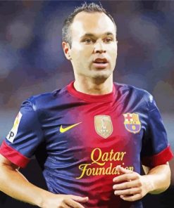 Andres Iniesta paint by number