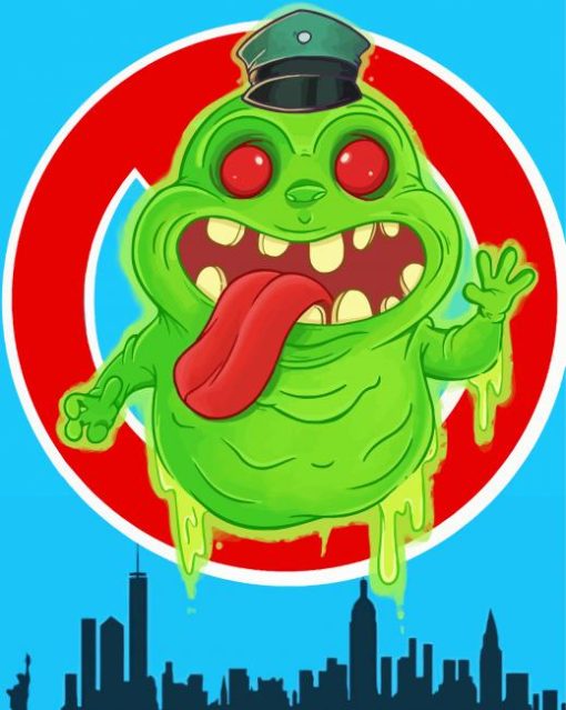 Baby Slimer Ghost paint by number
