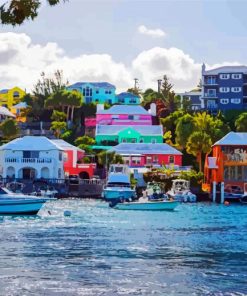 Bermuda Island Coastline paint by number