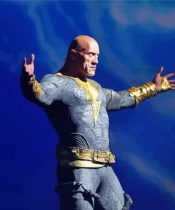 Black Adam paint by number