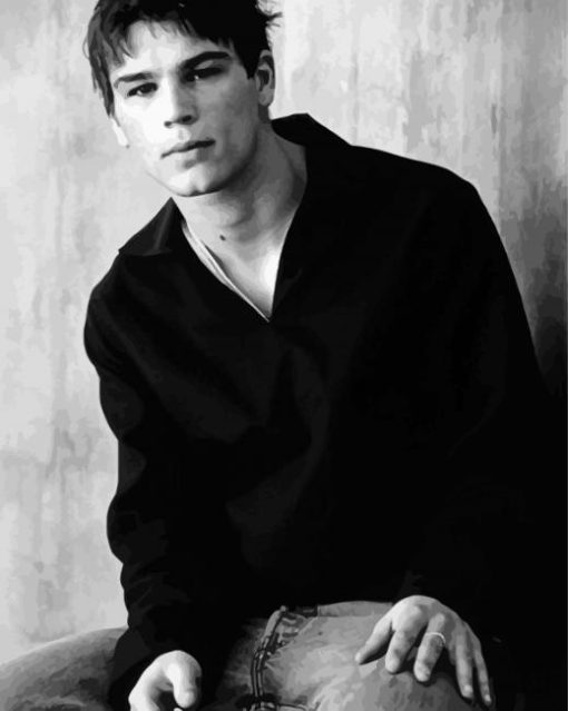 Black And White Josh Hartnett paint by number