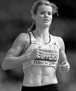 Black And White Dafne Schippers paint by number