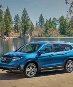 Blue Honda Pilot Car paint by number