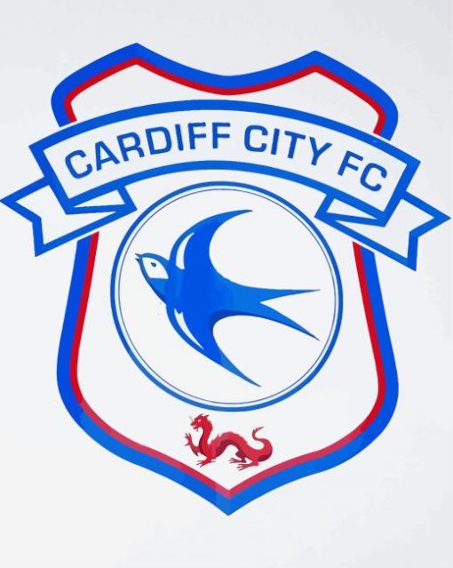 Cardiff City Football Logo paint by number