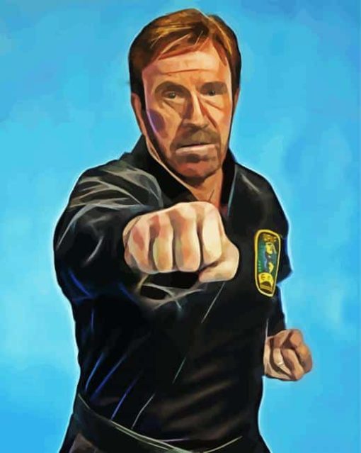 Chuck Norris paint by number