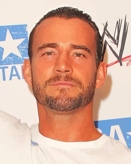 Cm Punk paint by number