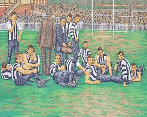 Collingwood Fc Art paint by number