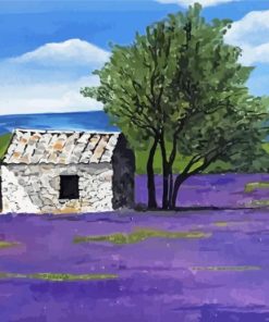 Cottage Lavender Art paint by number