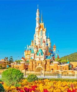 Disney Castle Hong Kong paint by number