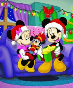 Disney Christmas Mickey Mouse paint by number