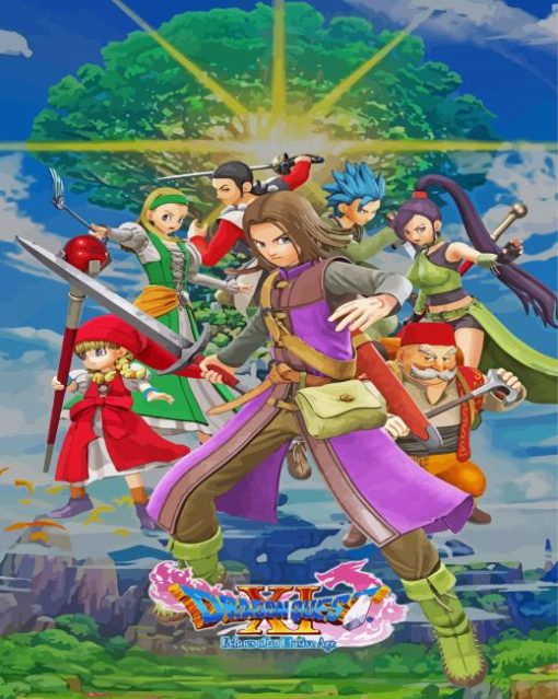 Dragon Quest Poster paint by number