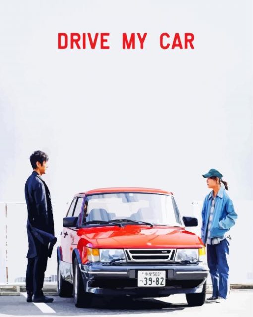 Drive My Car Poster paint by number