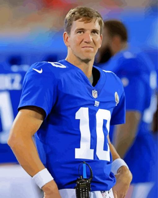 Eli Manning paint by number